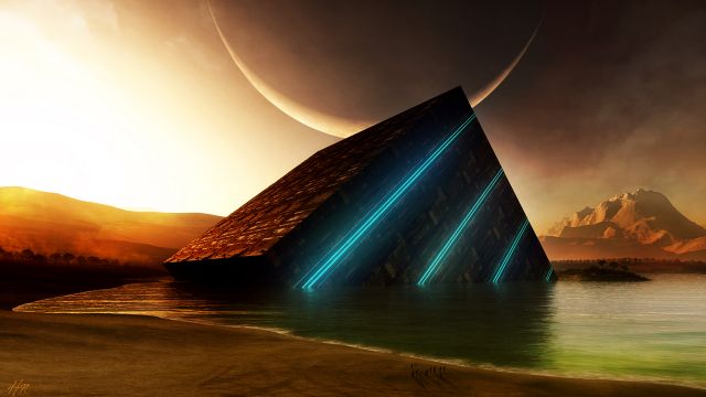 Cube futuriste 1920x1080