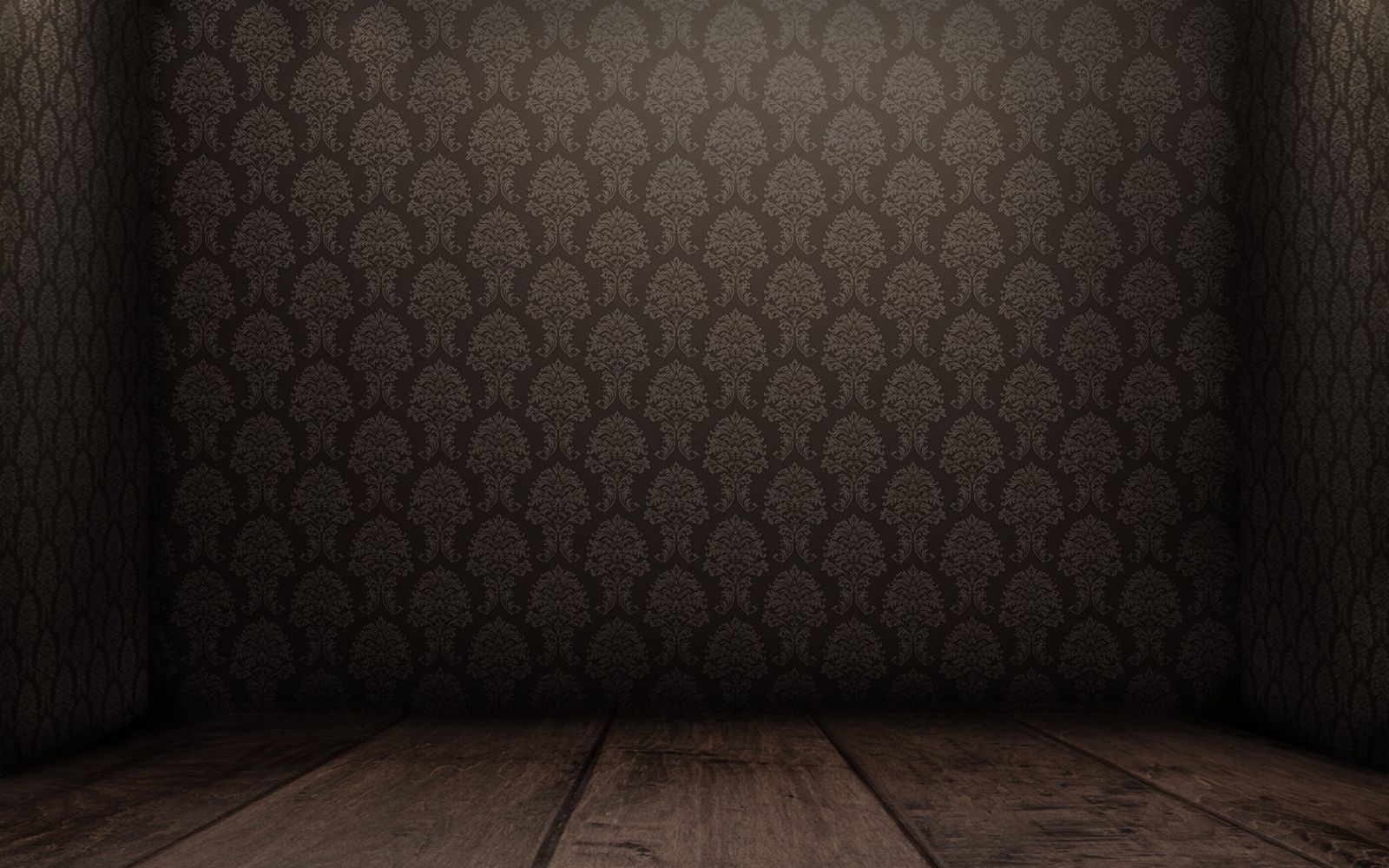 Parquet avec papier peint marron 1600x1000